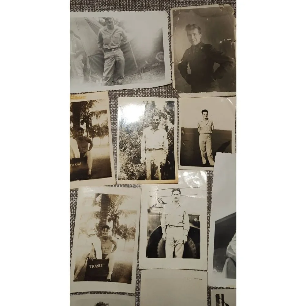 Misc lot of military snapshots (28) 1945-1950's Black and white Ft Bragg Africa - Picture 2 of 14